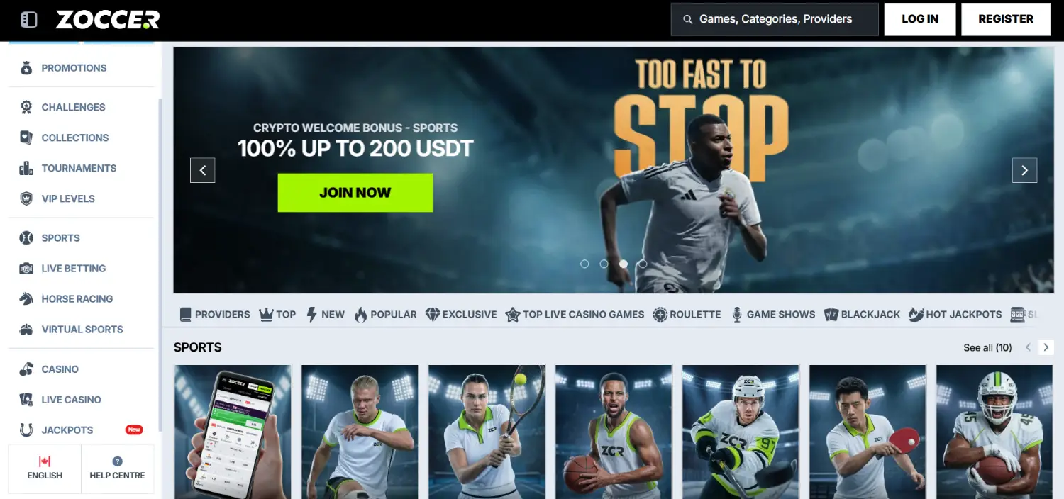zoccer main page